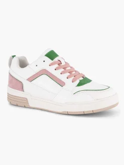 Sneakers|Oxmox Witte Retro Sneaker Roze