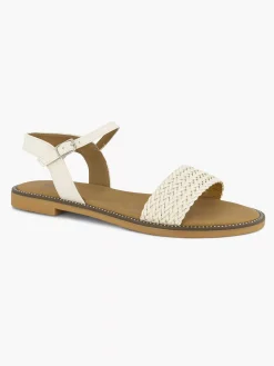Sandalen|Graceland Witte Sandaal Gevlochten