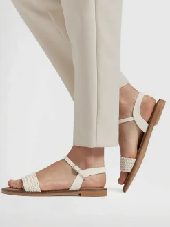Sandalen|Graceland Witte Sandaal Gevlochten