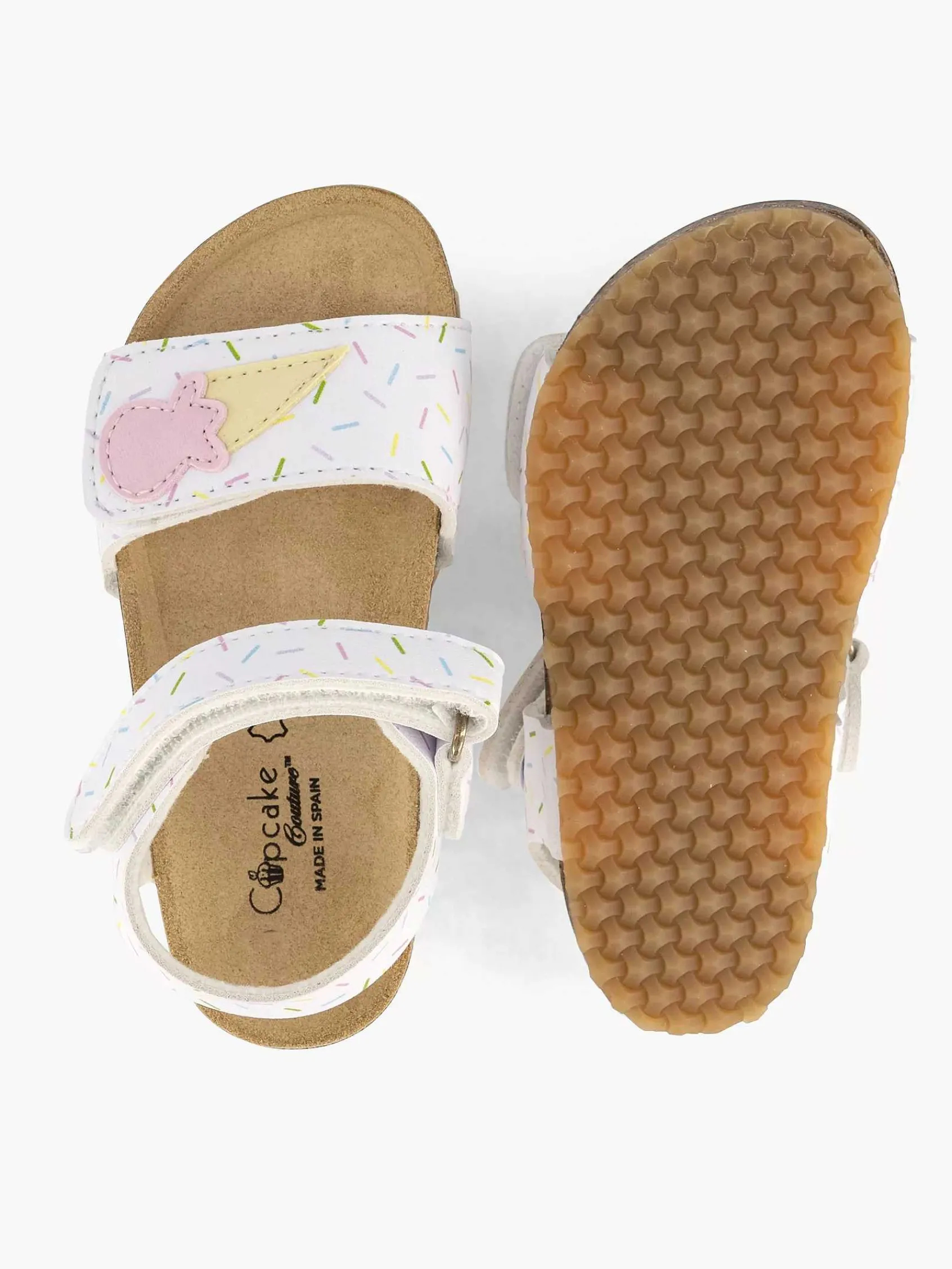 Jongensschoenen|Cupcake Couture Witte Sandaal Ijsje