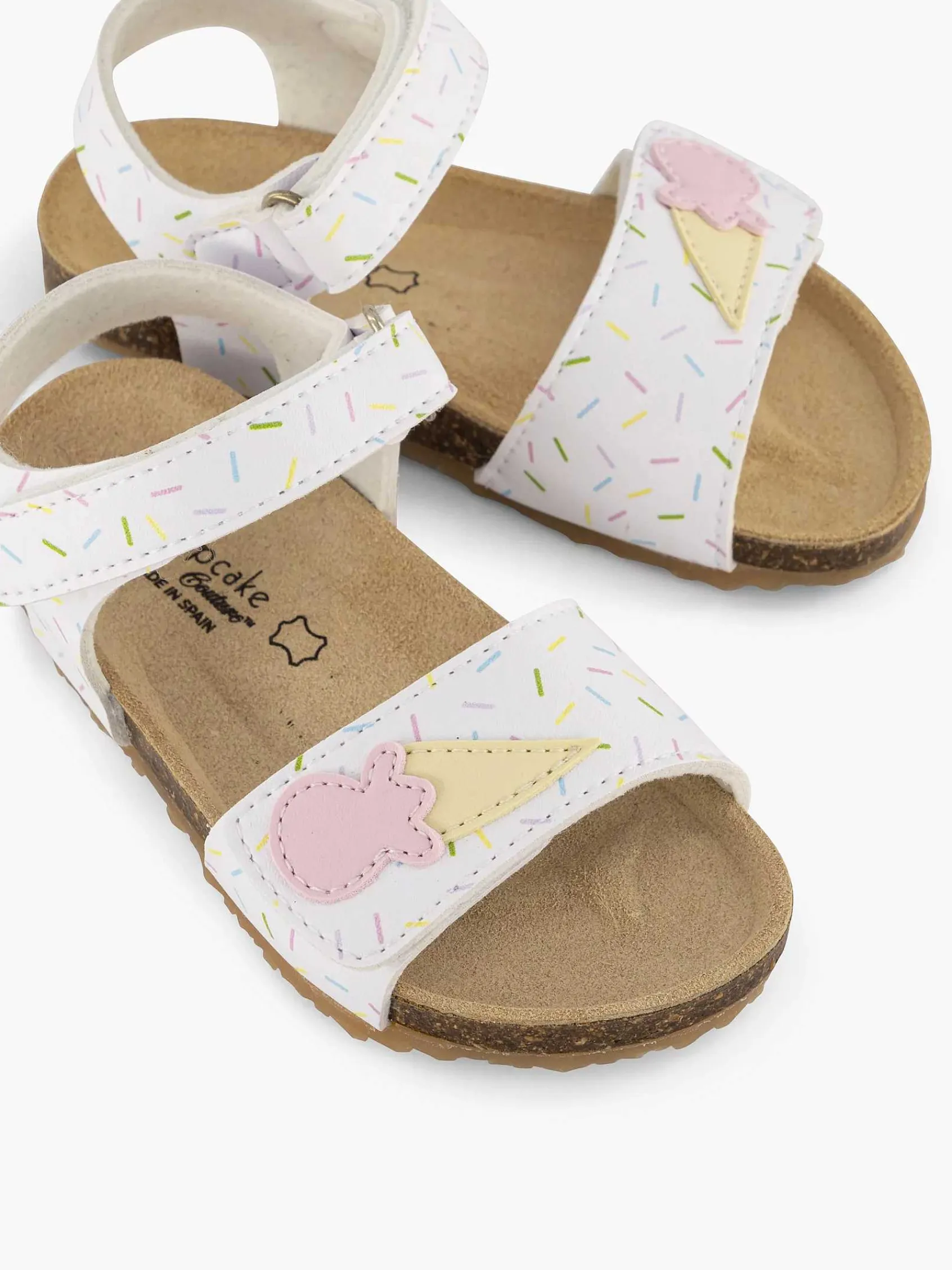 Jongensschoenen|Cupcake Couture Witte Sandaal Ijsje