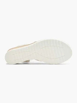 Comfort Schoenen|Easy Street Witte Sandaal Sheehak