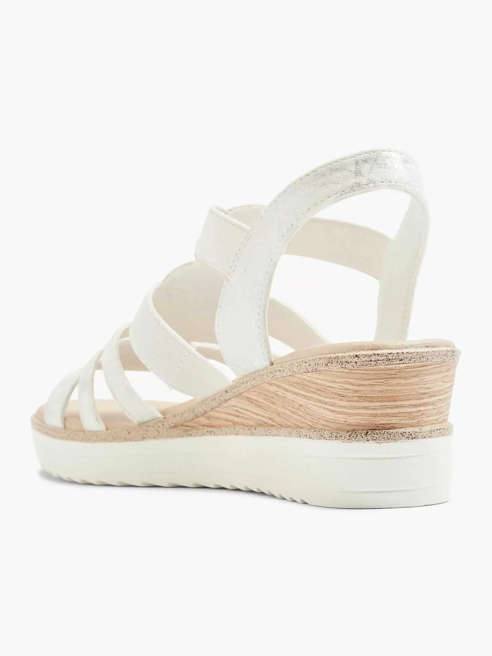 Comfort Schoenen|Easy Street Witte Sandaal Sheehak