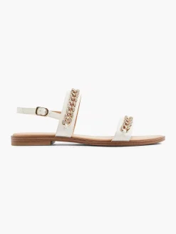 Sandalen|Graceland Witte Sandaal Sierketting