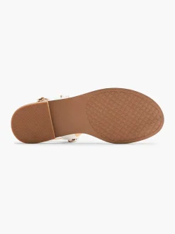 Sandalen|Graceland Witte Sandaal Sierketting