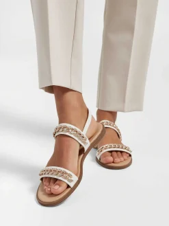Sandalen|Graceland Witte Sandaal Sierketting