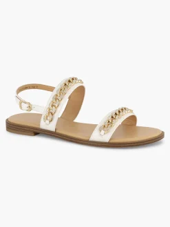 Sandalen|Graceland Witte Sandaal Sierketting