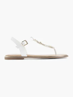 Sandalen|Graceland Witte Sandaal Sierketting