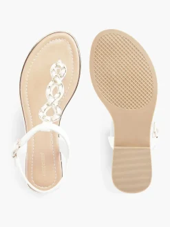Sandalen|Graceland Witte Sandaal Sierketting