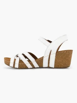 Sandalen|Easy Street Witte Sandaal Sleehak
