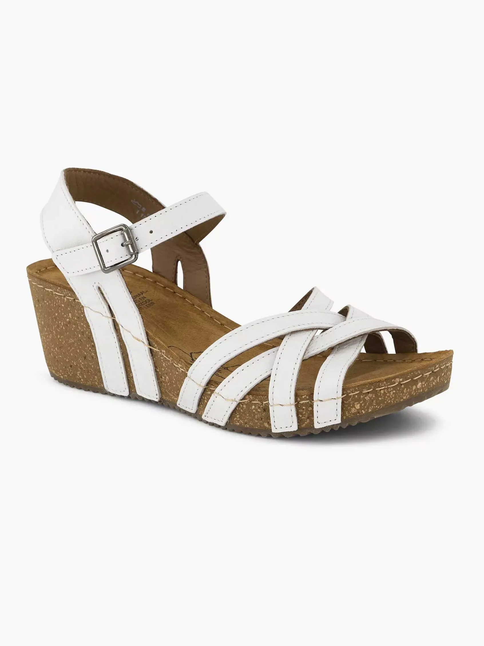Sandalen|Easy Street Witte Sandaal Sleehak