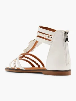 Sandalen|Graceland Witte Sandaal Steentjes