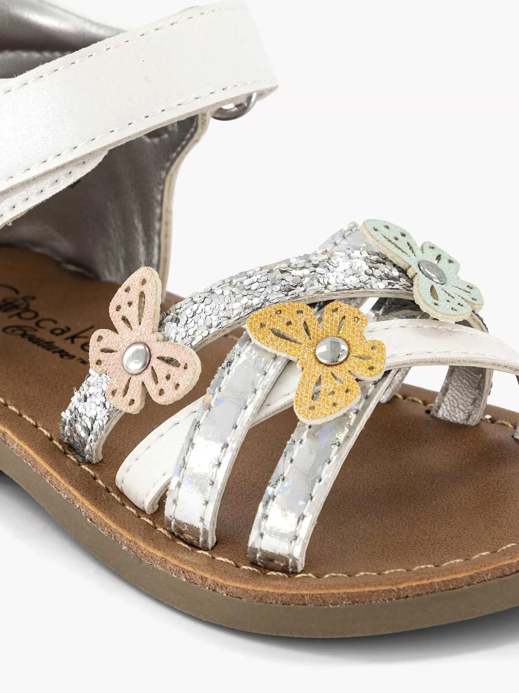 Jongensschoenen|Cupcake Couture Witte Sandaal Vlinders