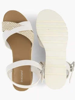 Sandalen|Graceland Witte Sandalette