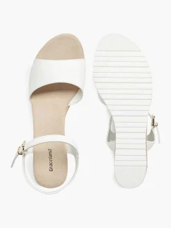 Sandalen|Graceland Witte Sandalette Sleehak