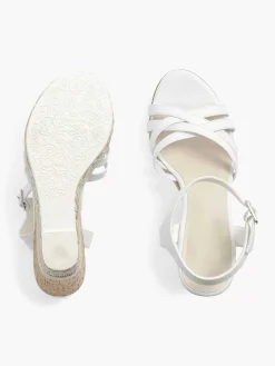 Sandalen|Graceland Witte Sandalette Sleehak