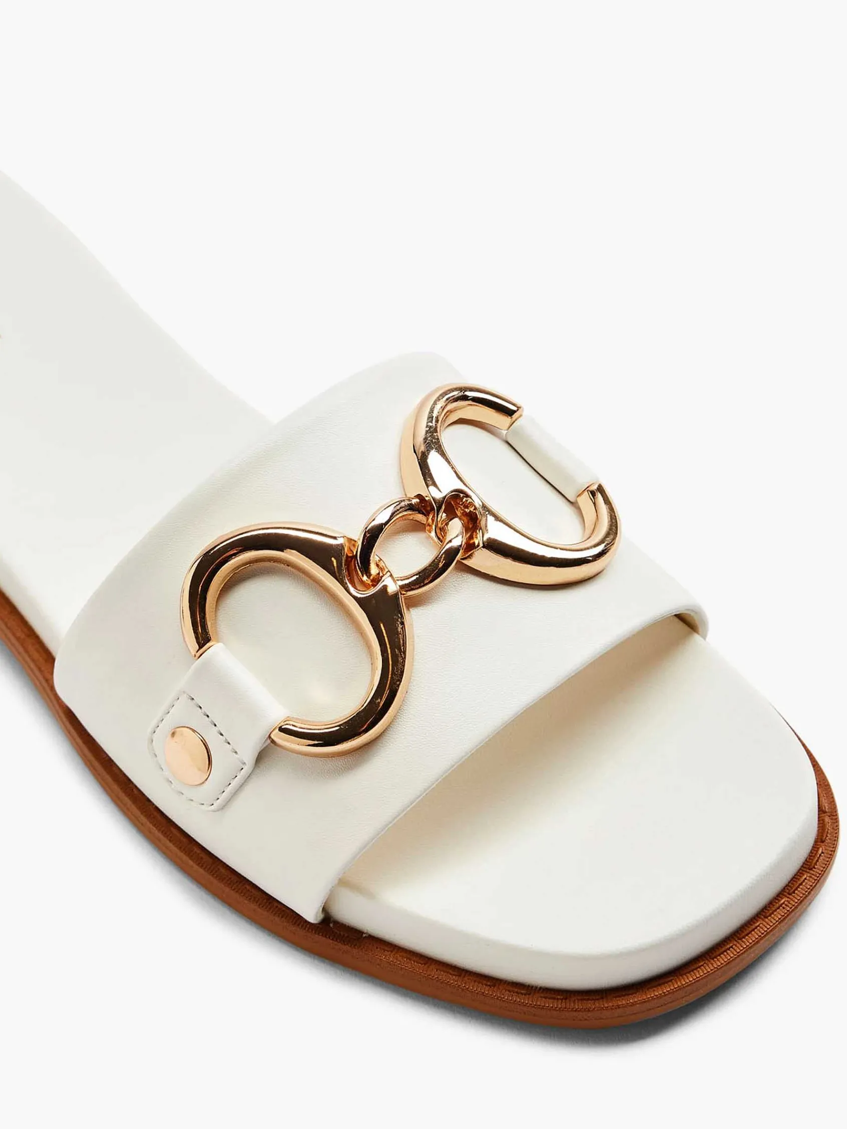 Slippers|Graceland Witte Slipper Sierketting