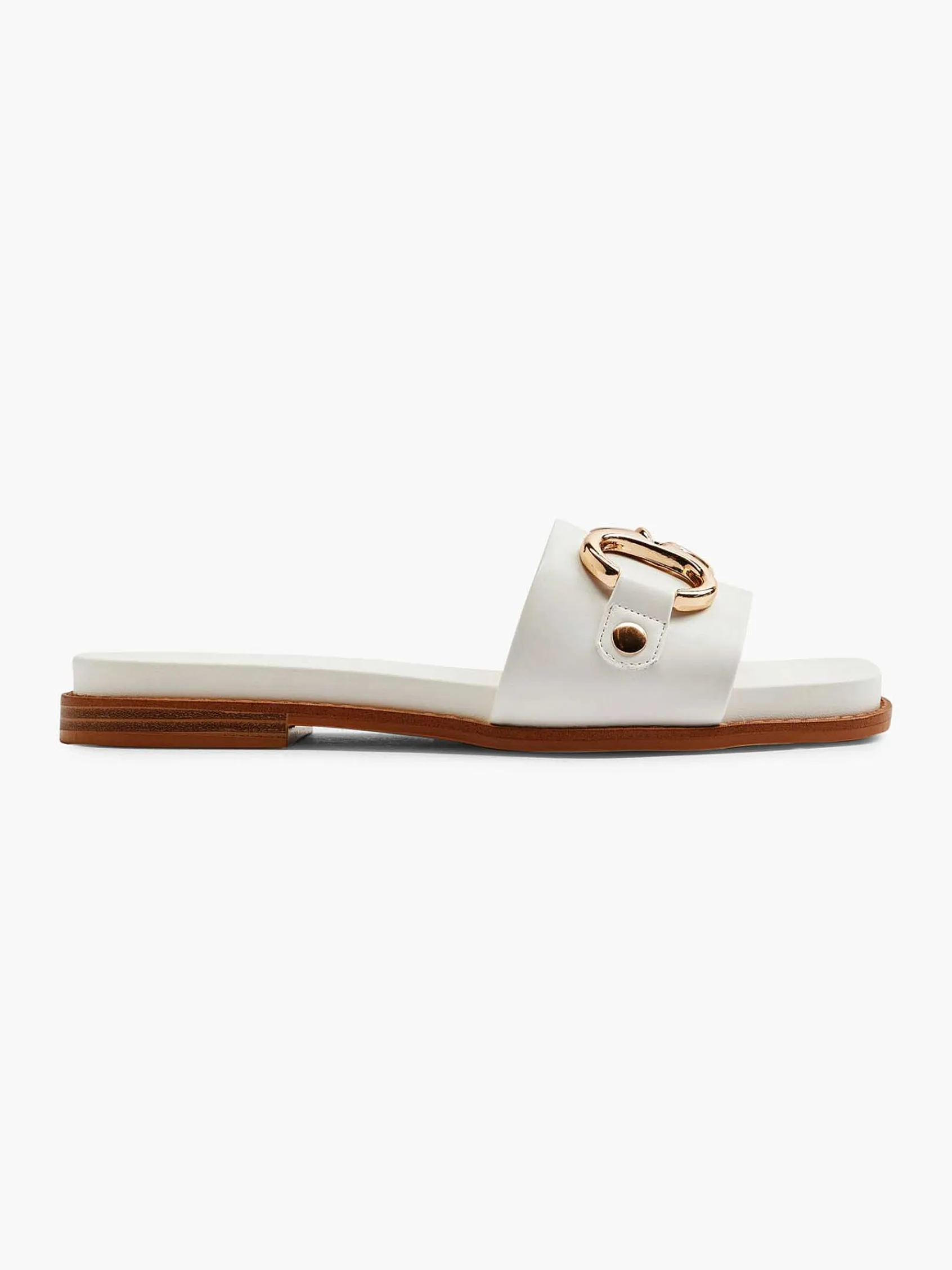 Slippers|Graceland Witte Slipper Sierketting