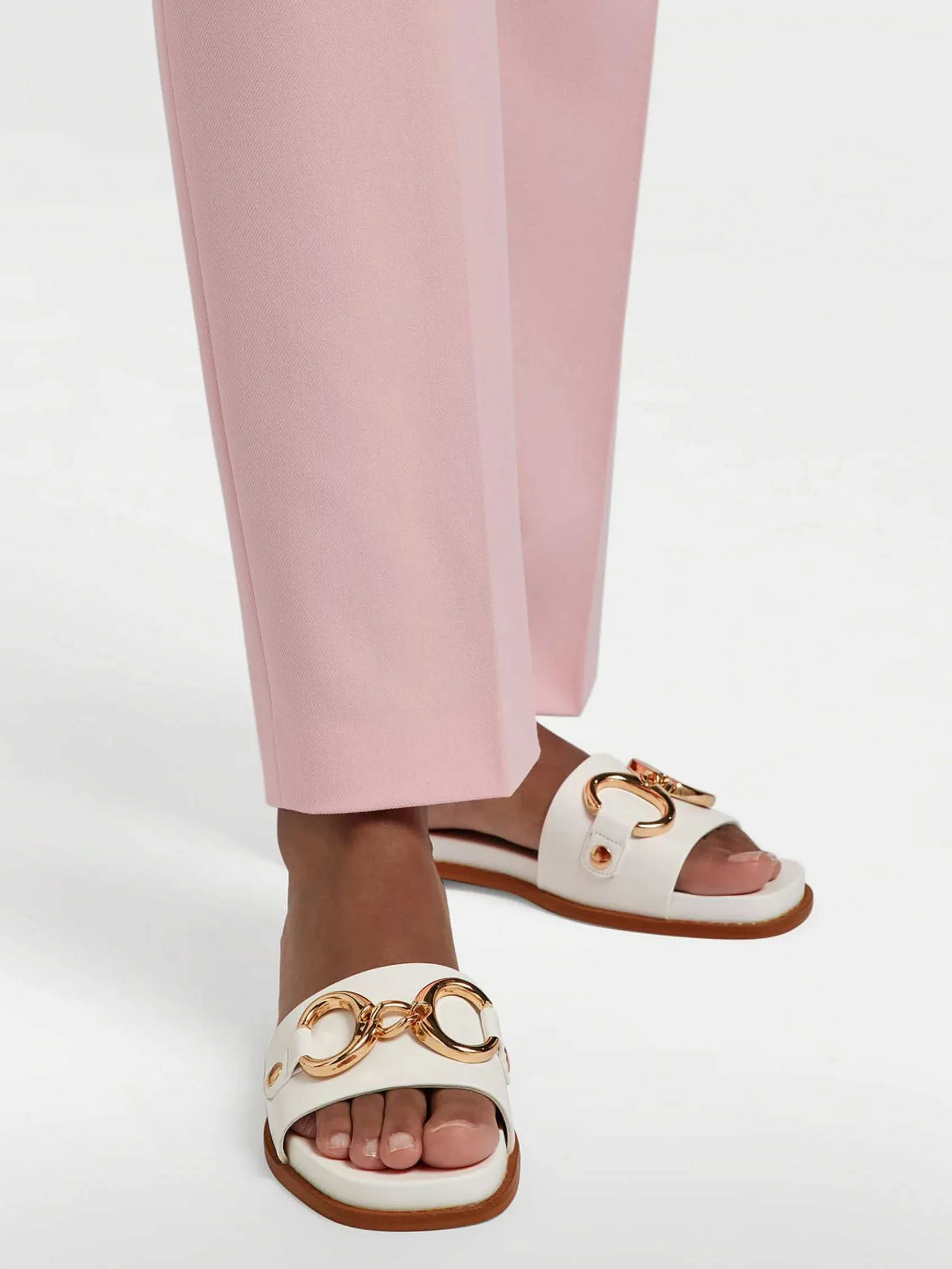 Slippers|Graceland Witte Slipper Sierketting
