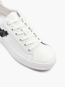 Sneakers|Graceland Witte Sneaker Bloemen