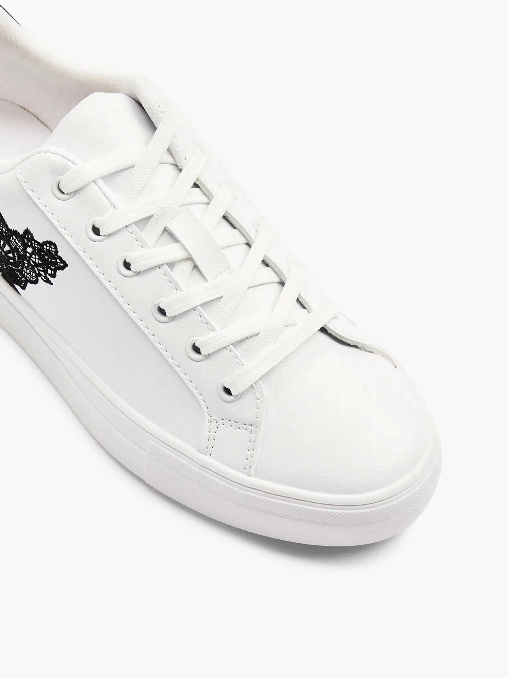Sneakers|Graceland Witte Sneaker Bloemen