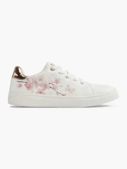 Jongensschoenen|Graceland Witte Sneaker Bloemenprint
