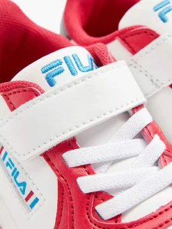 Jongensschoenen|FILA Witte Sneaker Klittenband