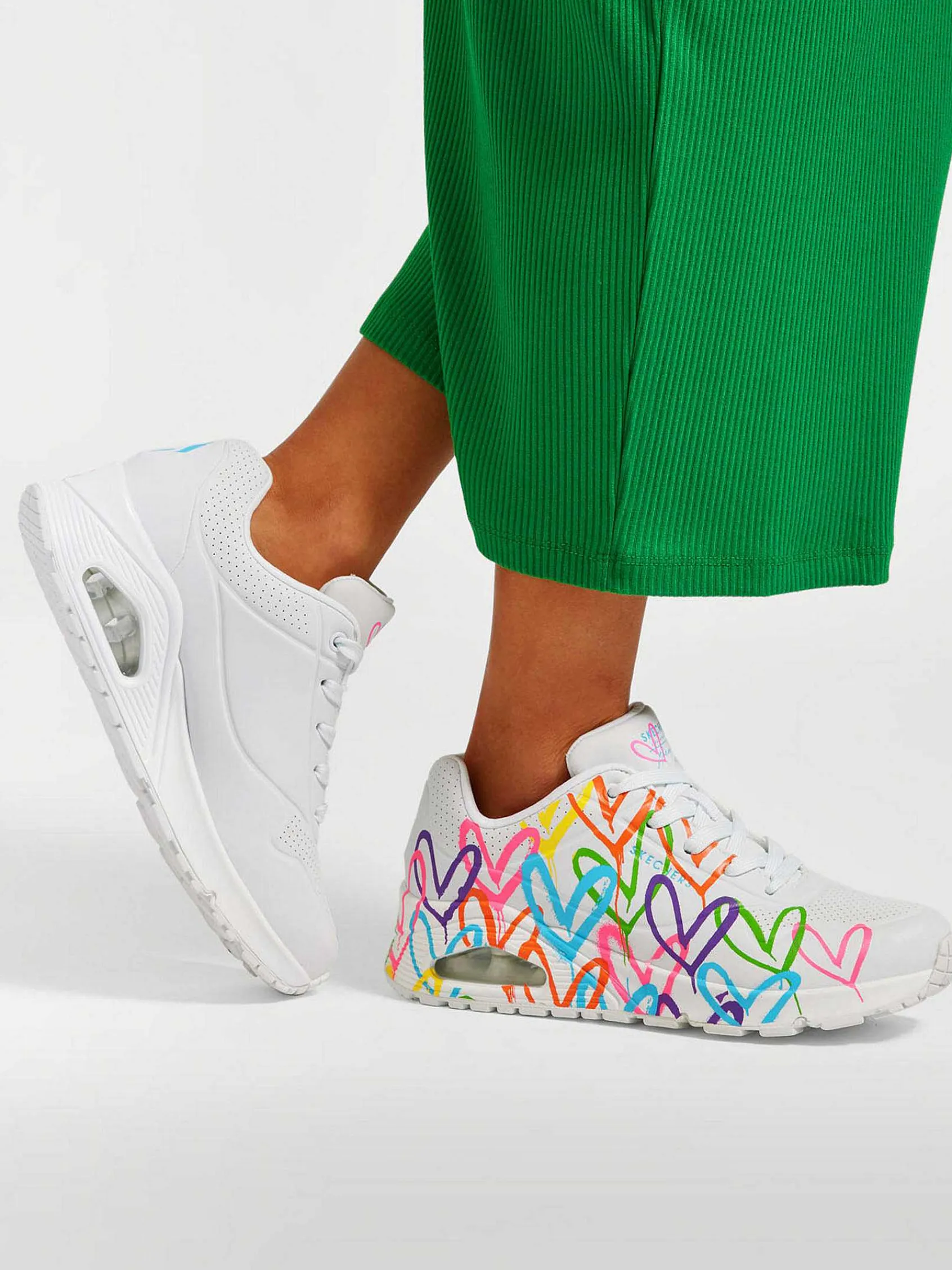 Sneakers|Skechers Witte Sneaker Memory Foam