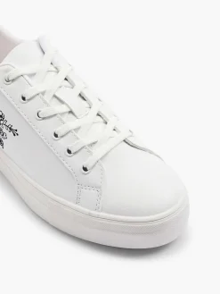 Sneakers|Graceland Witte Sneaker Roze Bloemen