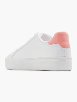Sneakers|Graceland Witte Sneaker Roze Bloemen