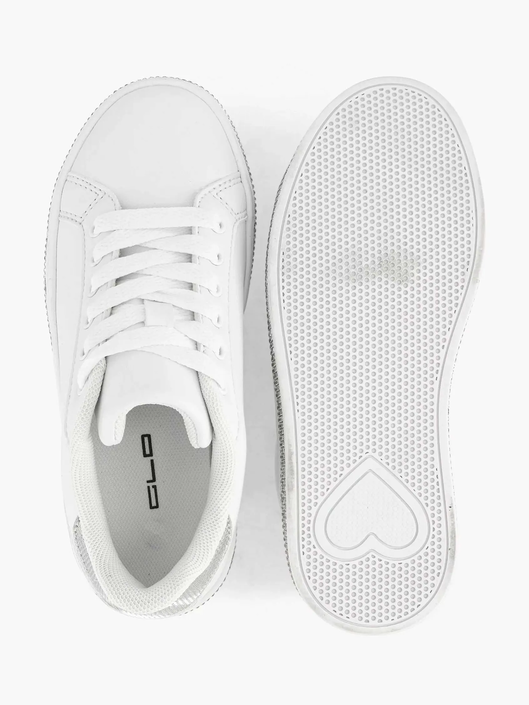 Jongensschoenen|Graceland Witte Sneaker Steentjes