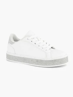 Jongensschoenen|Graceland Witte Sneaker Steentjes