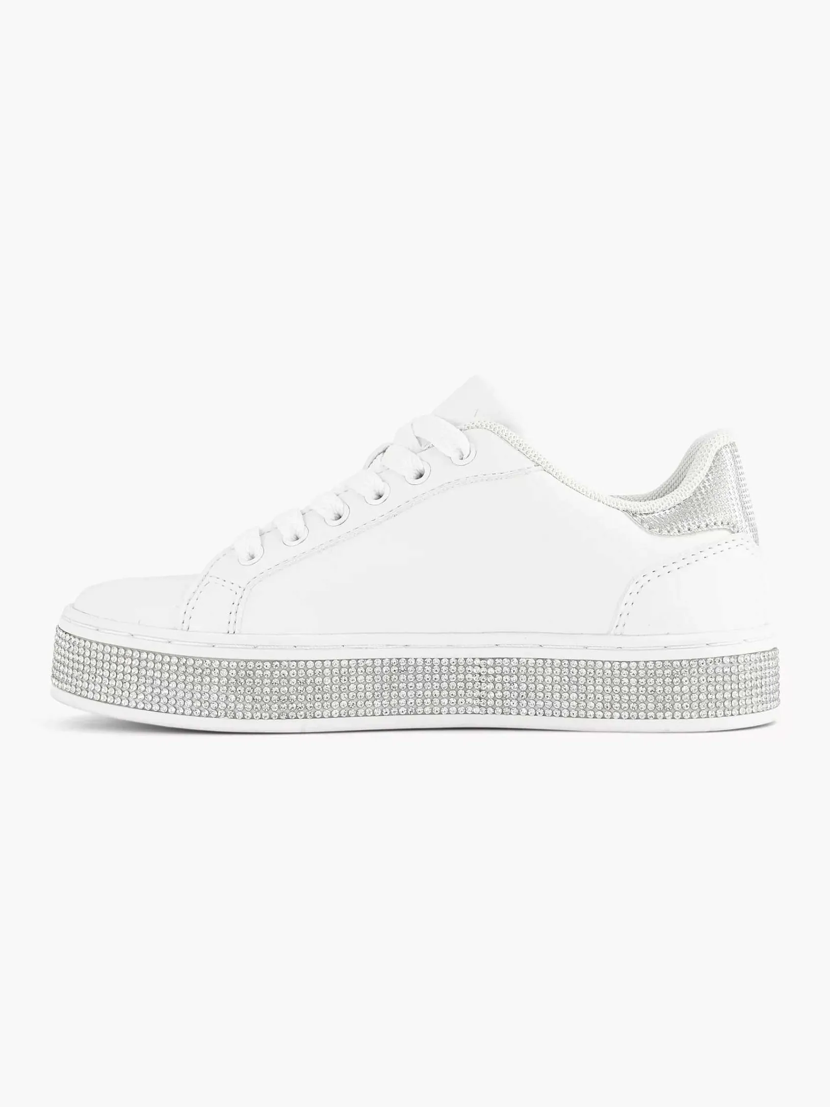 Jongensschoenen|Graceland Witte Sneaker Steentjes