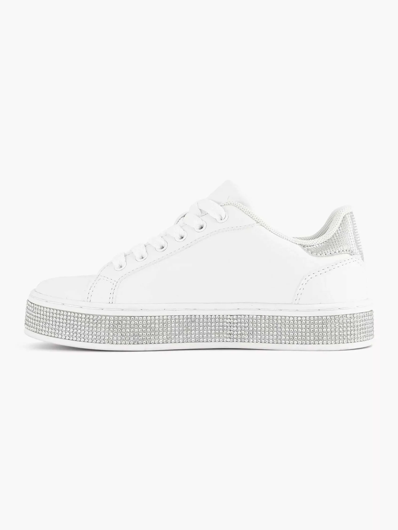 Jongensschoenen|Graceland Witte Sneaker Steentjes