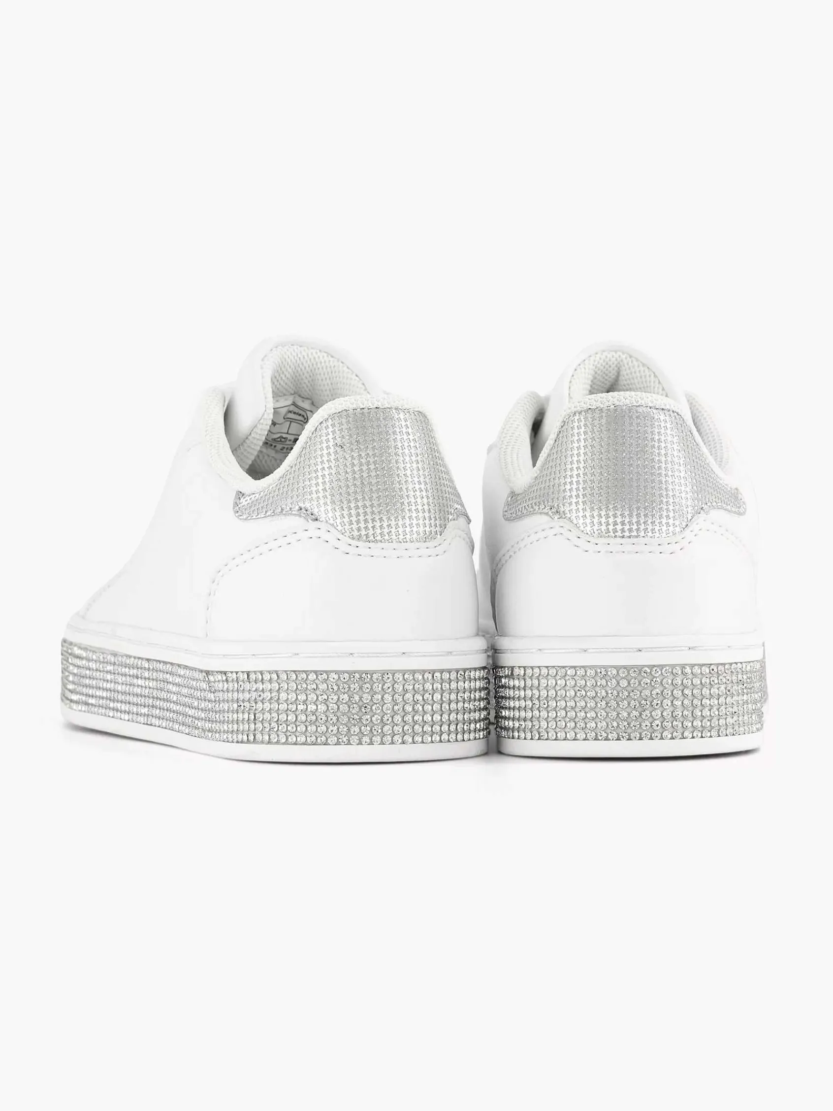 Jongensschoenen|Graceland Witte Sneaker Steentjes