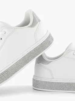 Jongensschoenen|Graceland Witte Sneaker Steentjes