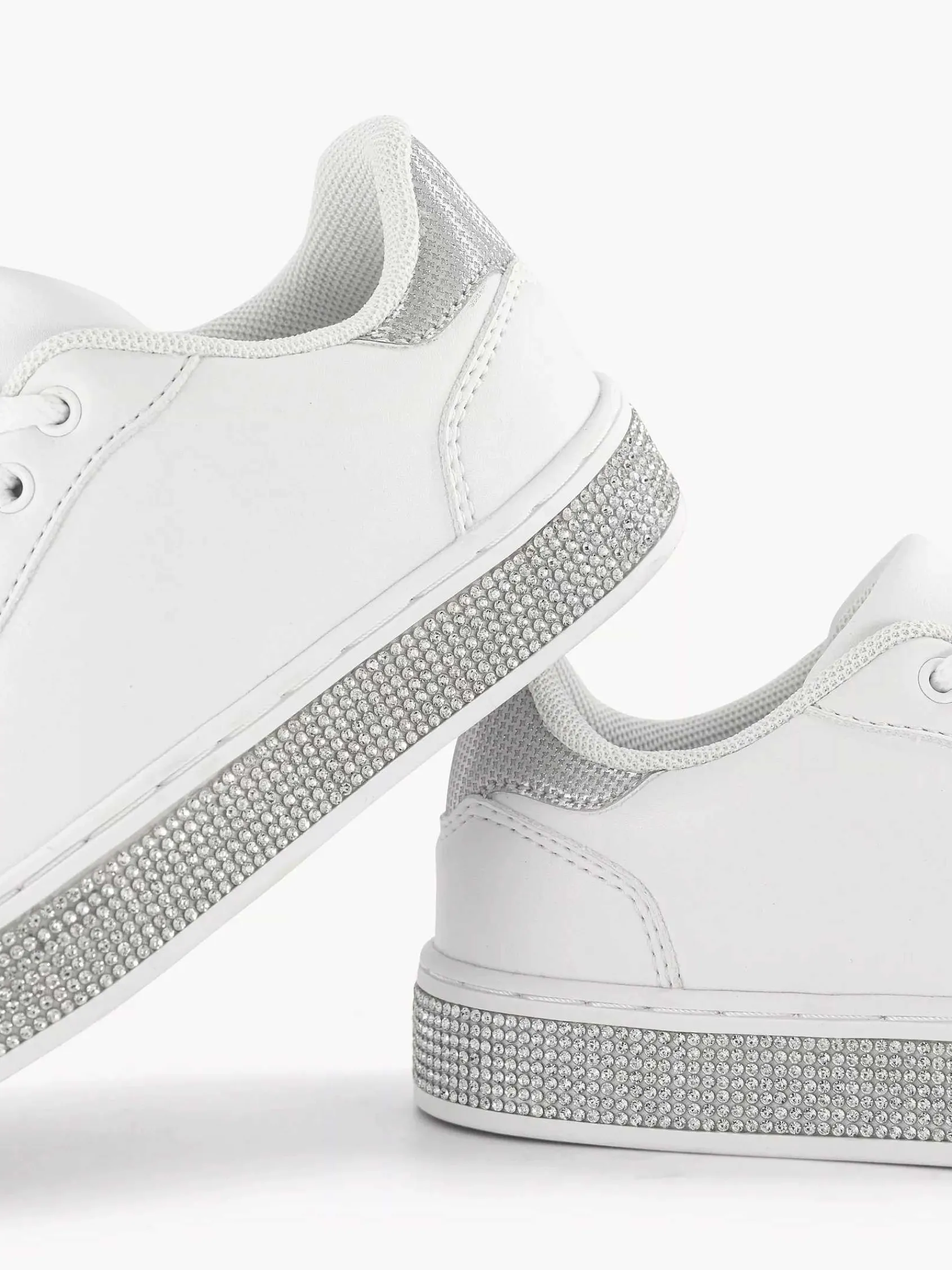 Jongensschoenen|Graceland Witte Sneaker Steentjes
