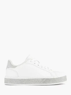 Jongensschoenen|Graceland Witte Sneaker Steentjes