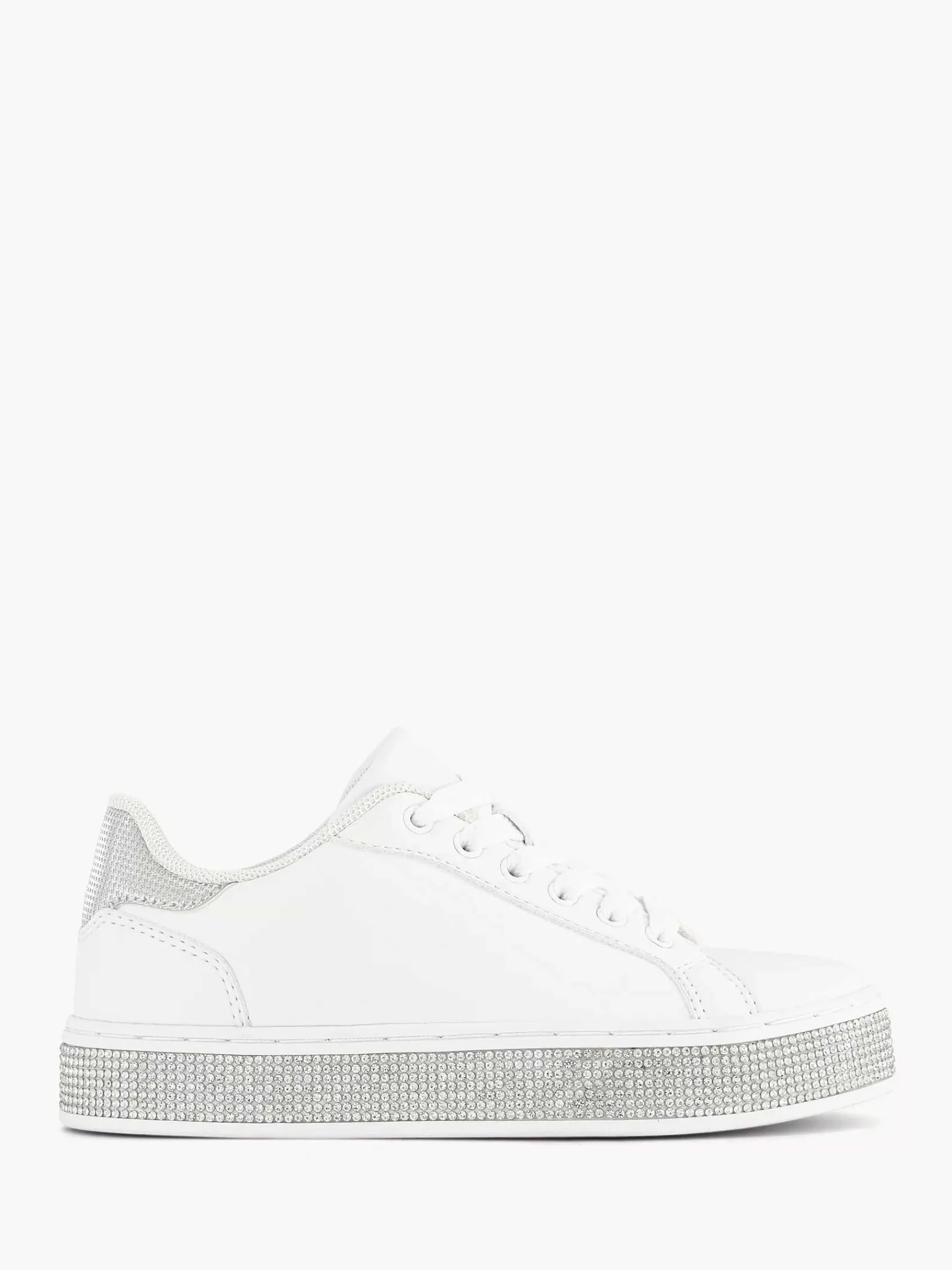 Jongensschoenen|Graceland Witte Sneaker Steentjes