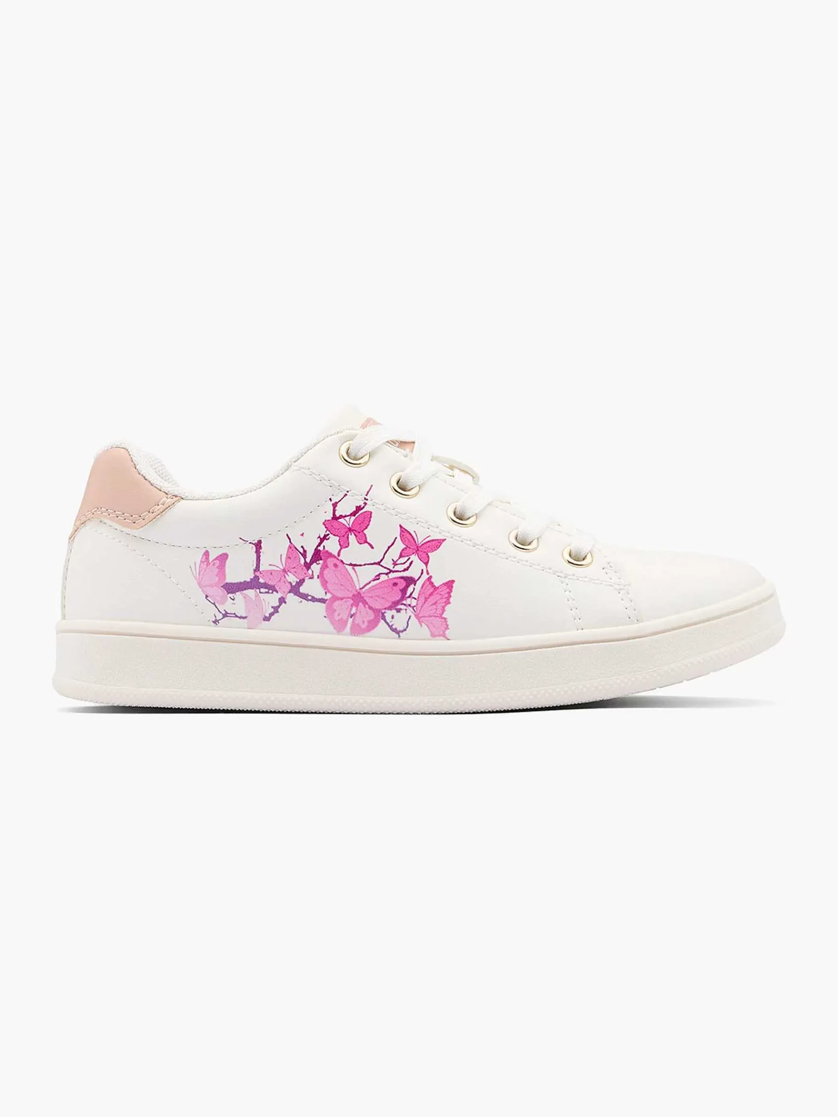Jongensschoenen|Graceland Witte Sneaker Vlinders