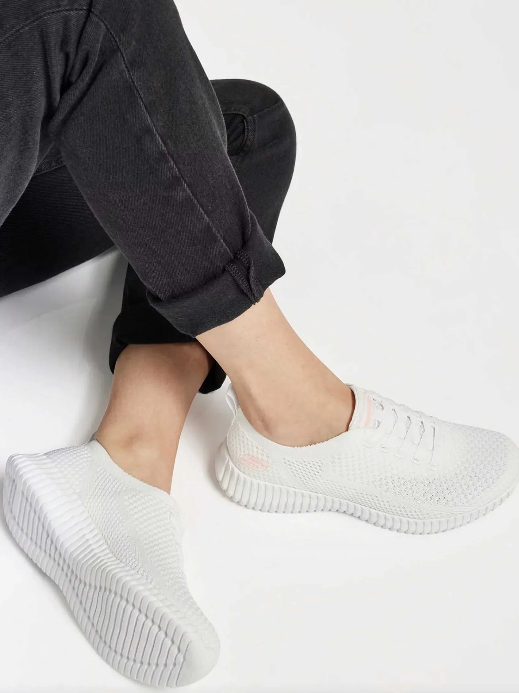 Sneakers|Skechers Witte Social Muse - Scene Lover