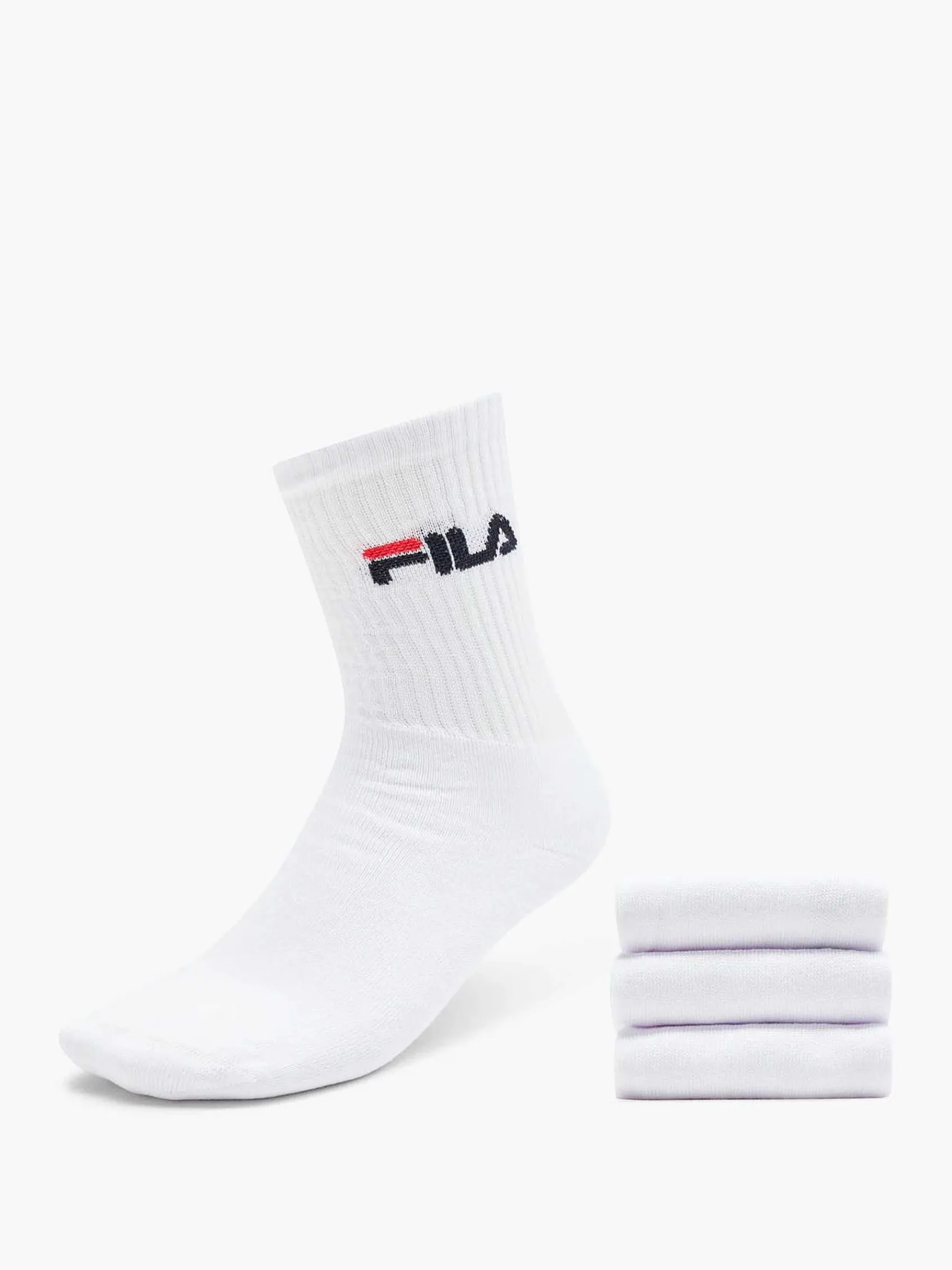 Sokken|FILA Witte Sportsok 3 Pak