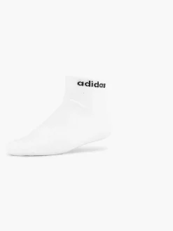 Sokken|adidas Witte T Lin Ankle 3P