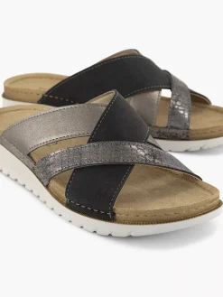 Sandalen|Easy Street Zilveren Comfort Slipper