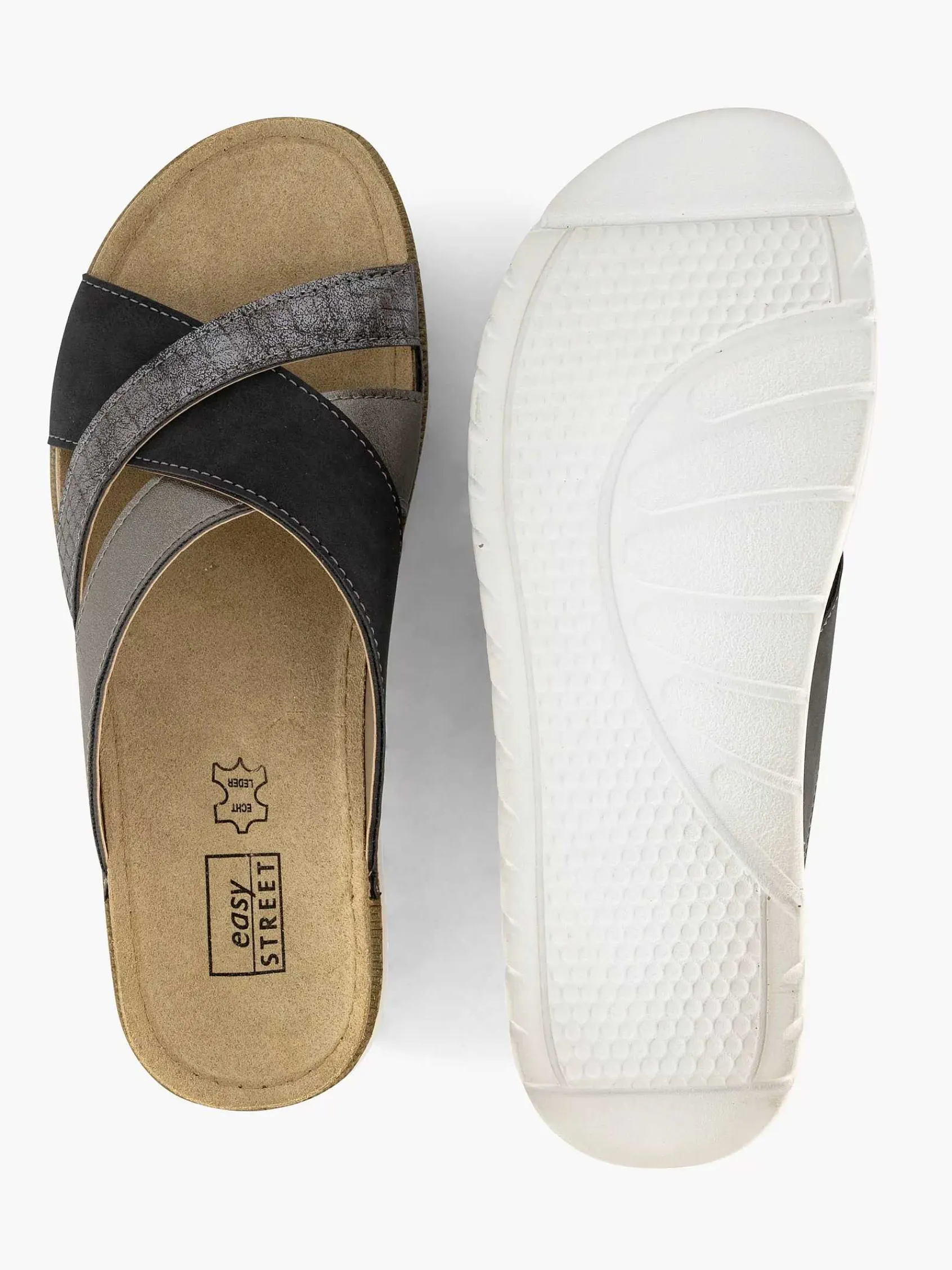 Sandalen|Easy Street Zilveren Comfort Slipper