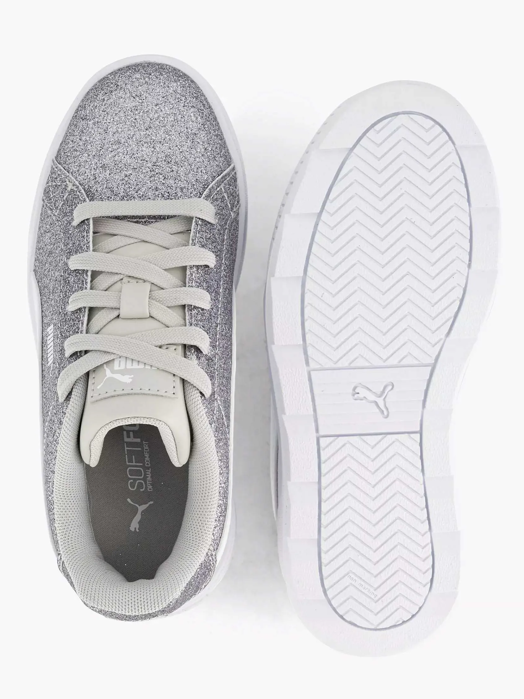 Jongensschoenen|Puma Zilveren Karmen Glitz Ps Glitter