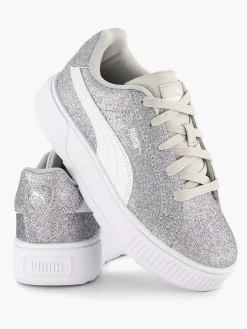 Jongensschoenen|Puma Zilveren Karmen Glitz Ps Glitter