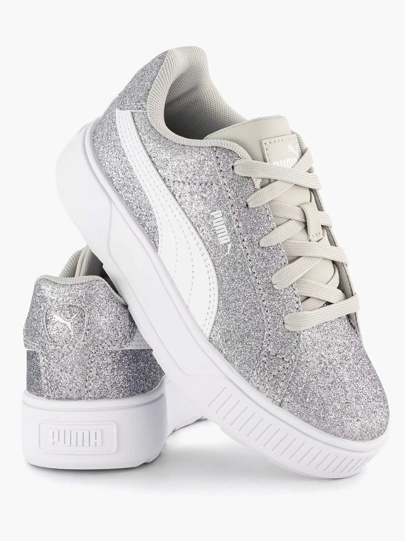 Jongensschoenen|Puma Zilveren Karmen Glitz Ps Glitter