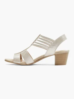Sandalen|Graceland Zilveren Sandalette