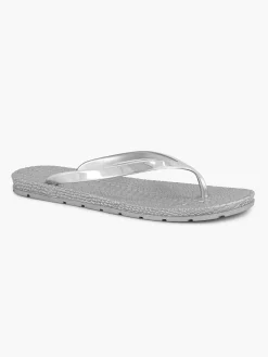 Slippers|Blue Fin Zilveren Teenslipper